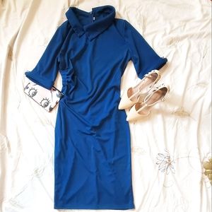 Vintage turquoise wiggle dress